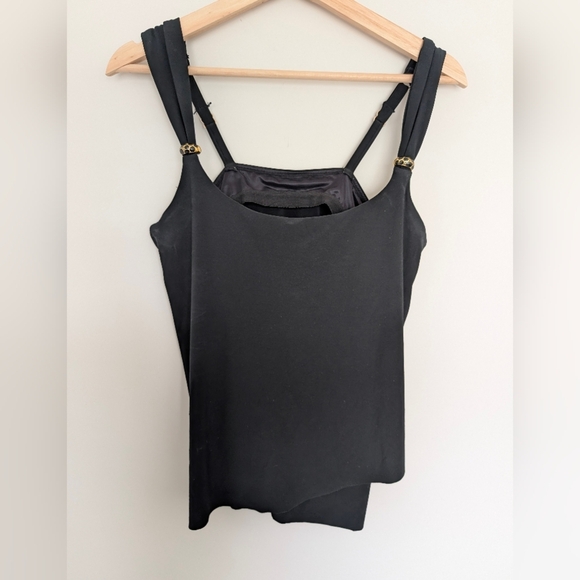Miraclesuit Tankini Top Sz 8 Black Razzle Dazzle Underwire Swim Tank - Picture 4 of 10
